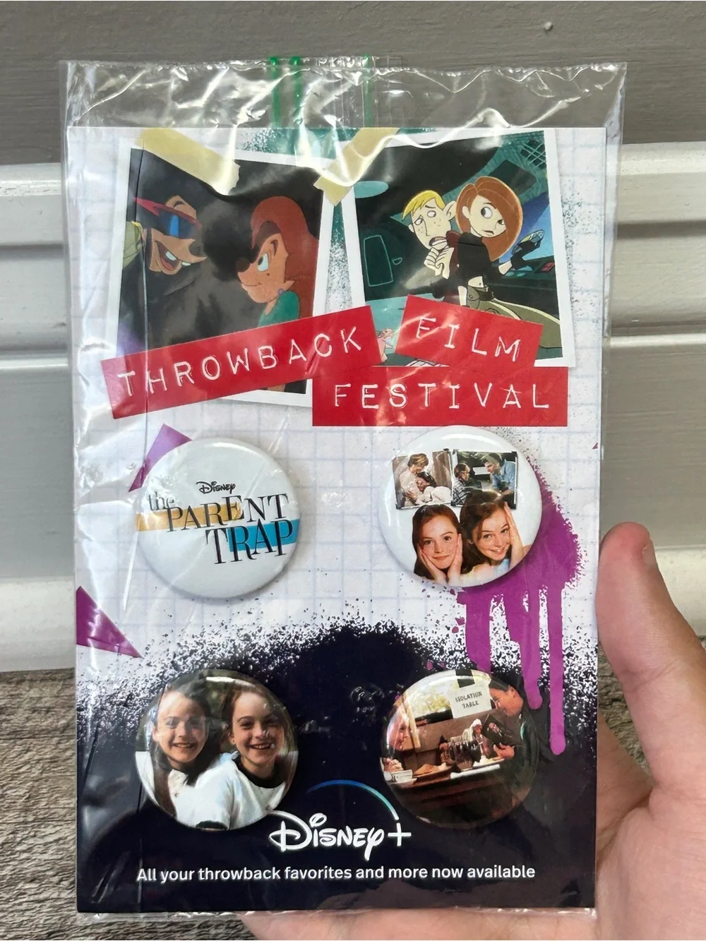 RARE 2023 Disney Throwback Film Festival 'The Parent Trap' Button Set